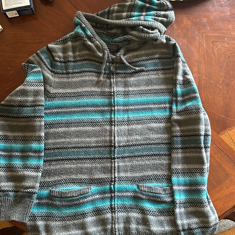 Pendleton fill zip hooded sweatshirt